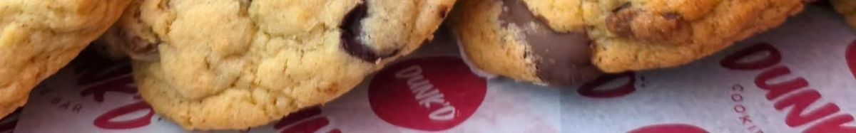 A pile of freshly baked Dunk'd cookies